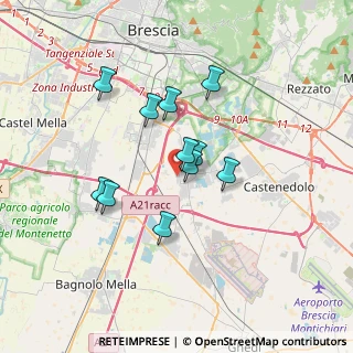 Mappa Via Angelo Canossi, 25010 Borgosatollo BS, Italia (2.76182)