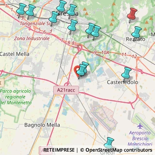 Mappa Via Angelo Canossi, 25010 Borgosatollo BS, Italia (6.03133)