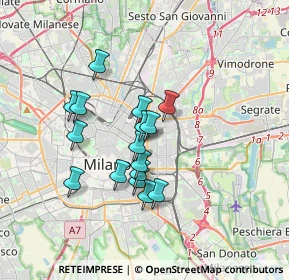 Mappa Via Bartolomeo Eustachi, 20129 Milano MI, Italia (2.75875)