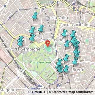 Mappa Viale Giorgio Byron, 20123 Milano MI, Italia (0.5685)