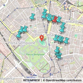 Mappa Viale Giorgio Byron, 20123 Milano MI, Italia (0.5445)