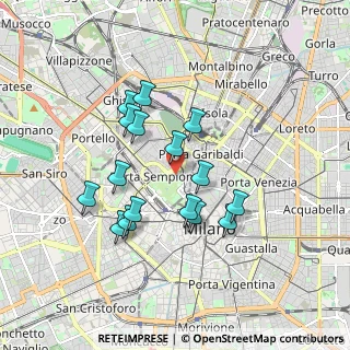 Mappa Viale Giorgio Byron, 20123 Milano MI, Italia (1.55563)