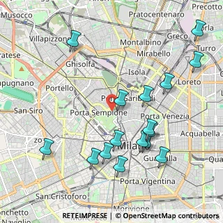 Mappa Viale Giorgio Byron, 20123 Milano MI, Italia (2.2575)