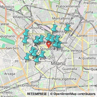 Mappa Viale Giorgio Byron, 20123 Milano MI, Italia (1.36)