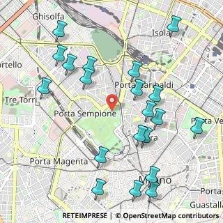 Mappa Viale Giorgio Byron, 20123 Milano MI, Italia (1.2005)