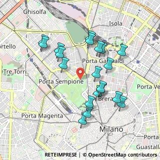 Mappa Viale Giorgio Byron, 20123 Milano MI, Italia (0.9125)