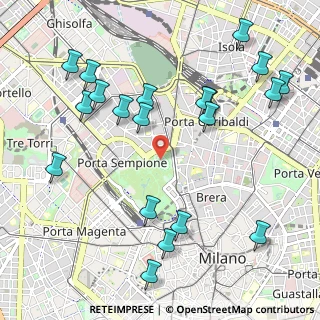 Mappa Viale Giorgio Byron, 20123 Milano MI, Italia (1.231)