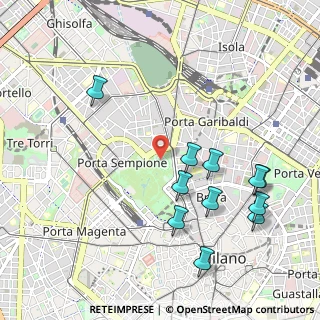 Mappa Viale Giorgio Byron, 20123 Milano MI, Italia (1.12182)