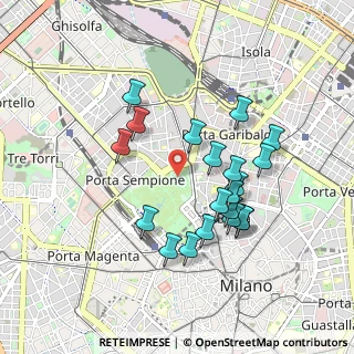 Mappa Viale Giorgio Byron, 20123 Milano MI, Italia (0.843)