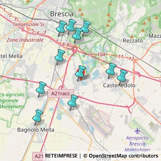 Mappa Via Giuseppe di Vittorio, 25010 Borgosatollo BS, Italia (4.02182)