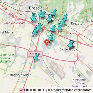 Mappa Via Giuseppe di Vittorio, 25010 Borgosatollo BS, Italia (3.9985)