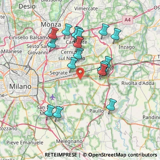 Mappa Via Alcide de Gasperi, 20090 Rodano MI, Italia (7.48778)
