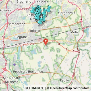 Mappa Via Alcide de Gasperi, 20090 Rodano MI, Italia (5.39063)