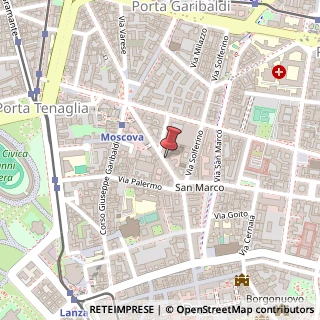 Mappa Via Statuto, 4, 20121 Milano, Milano (Lombardia)