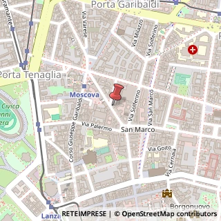 Mappa Via Statuto, 8, 20121 Milano, Milano (Lombardia)