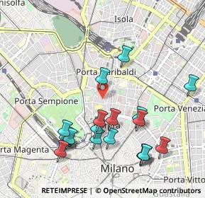 Mappa Via Statuto, 20121 Milano MI, Italia (1.082)