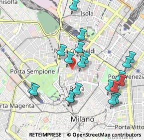 Mappa Via Statuto, 20121 Milano MI, Italia (1.008)