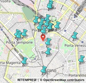 Mappa Via Statuto, 20121 Milano MI, Italia (0.9415)