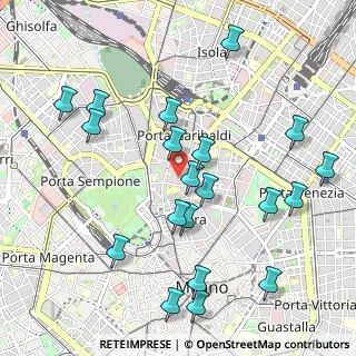 Mappa Via Statuto, 20121 Milano MI, Italia (1.1275)