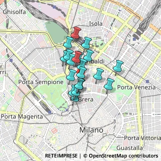 Mappa Via Statuto, 20121 Milano MI, Italia (0.5335)