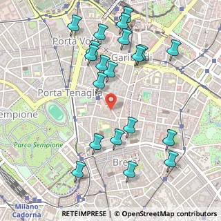 Mappa Via Statuto, 20121 Milano MI, Italia (0.5645)