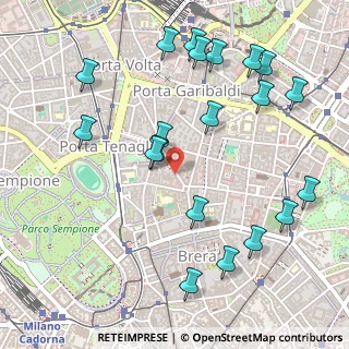 Mappa Via Statuto, 20121 Milano MI, Italia (0.5945)