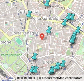 Mappa Via Statuto, 20121 Milano MI, Italia (0.7105)