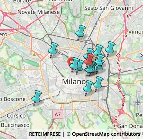 Mappa Via Statuto, 20121 Milano MI, Italia (2.57188)