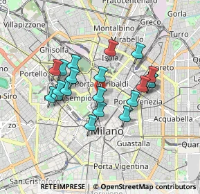 Mappa Via Statuto, 20121 Milano MI, Italia (1.487)