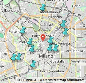 Mappa Via Statuto, 20121 Milano MI, Italia (1.99833)