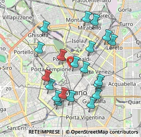 Mappa Via Statuto, 20121 Milano MI, Italia (1.877)