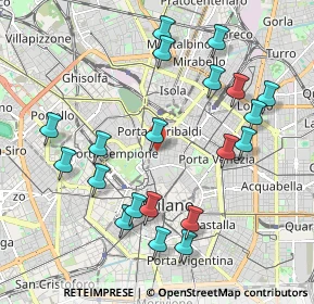 Mappa Via Statuto, 20121 Milano MI, Italia (2.1425)