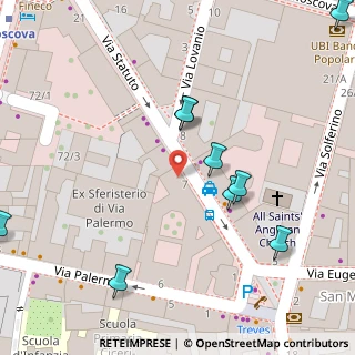 Mappa Via Statuto, 20121 Milano MI, Italia (0.121)