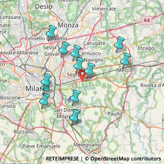 Mappa Strada 1, 20096 Pioltello MI, Italia (7.31538)