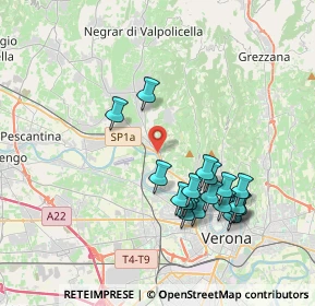 Mappa Piazzetta del Porto, 37124 Parona VR, Italia (3.75737)