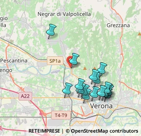 Mappa Piazzetta del Porto, 37124 Parona VR, Italia (3.89529)