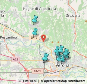 Mappa Piazzetta del Porto, 37124 Parona VR, Italia (4.00833)