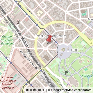 Mappa Via Giuseppe Francesco Piermarini, 8, 20145 Milano, Milano (Lombardia)