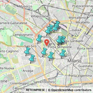 Mappa Via Senofonte, 20145 Milano MI, Italia (1.41643)