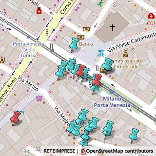 Mappa Via Lazzaro Spallanzani, 20129 Milano MI, Italia (0.05)