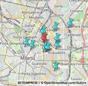 Mappa Piazza Santa Francesca Romana, 20129 Milano MI, Italia (1.25083)