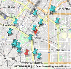 Mappa Piazza Santa Francesca Romana, 20129 Milano MI, Italia (1.161)