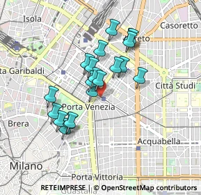 Mappa Piazza Santa Francesca Romana, 20129 Milano MI, Italia (0.7265)
