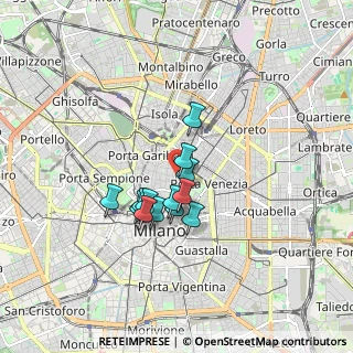 Mappa Via Mangili Cesare, 20121 Milano MI, Italia (1.20769)