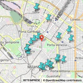 Mappa Via Privata Cesare Mangili, 20121 Milano MI, Italia (1.2035)