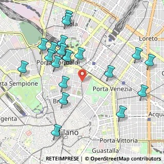 Mappa Via Mangili Cesare, 20121 Milano MI, Italia (1.1175)