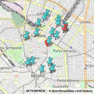 Mappa Via Mangili Cesare, 20121 Milano MI, Italia (0.972)
