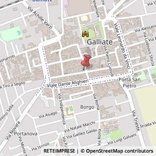 Mappa Via Antonio Gramsci, 40, 28066 Galliate, Novara (Piemonte)