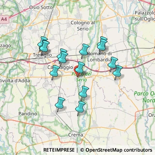 Mappa Vicolo del Forno, 24050 Mozzanica BG, Italia (6.732)