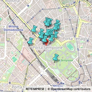 Mappa Piazza Sempione, 20121 Milano MI, Italia (0.292)